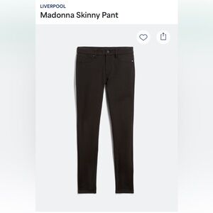 Liverpool Madonna Skinny Pant (Black) Petite
